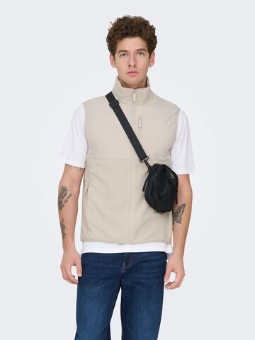 Only & Sons Bodywarmer in Grijs: voorkant
