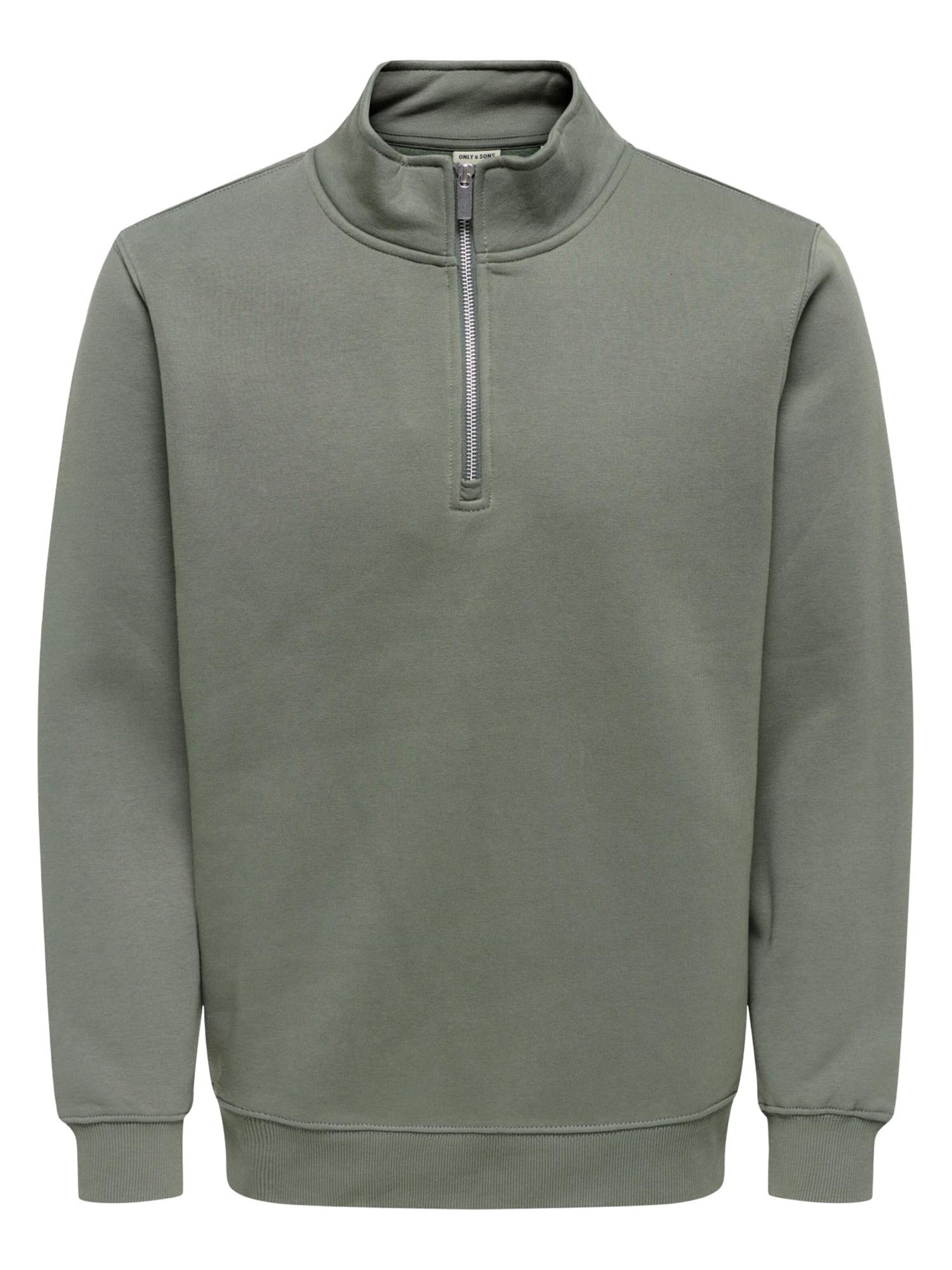 Only & Sons Sweatshirt 'Connor'‌ in Grün: Vorderseite