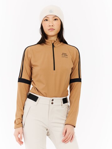 PROTEST Sports sweatshirt 'PRTCarly' in Brown