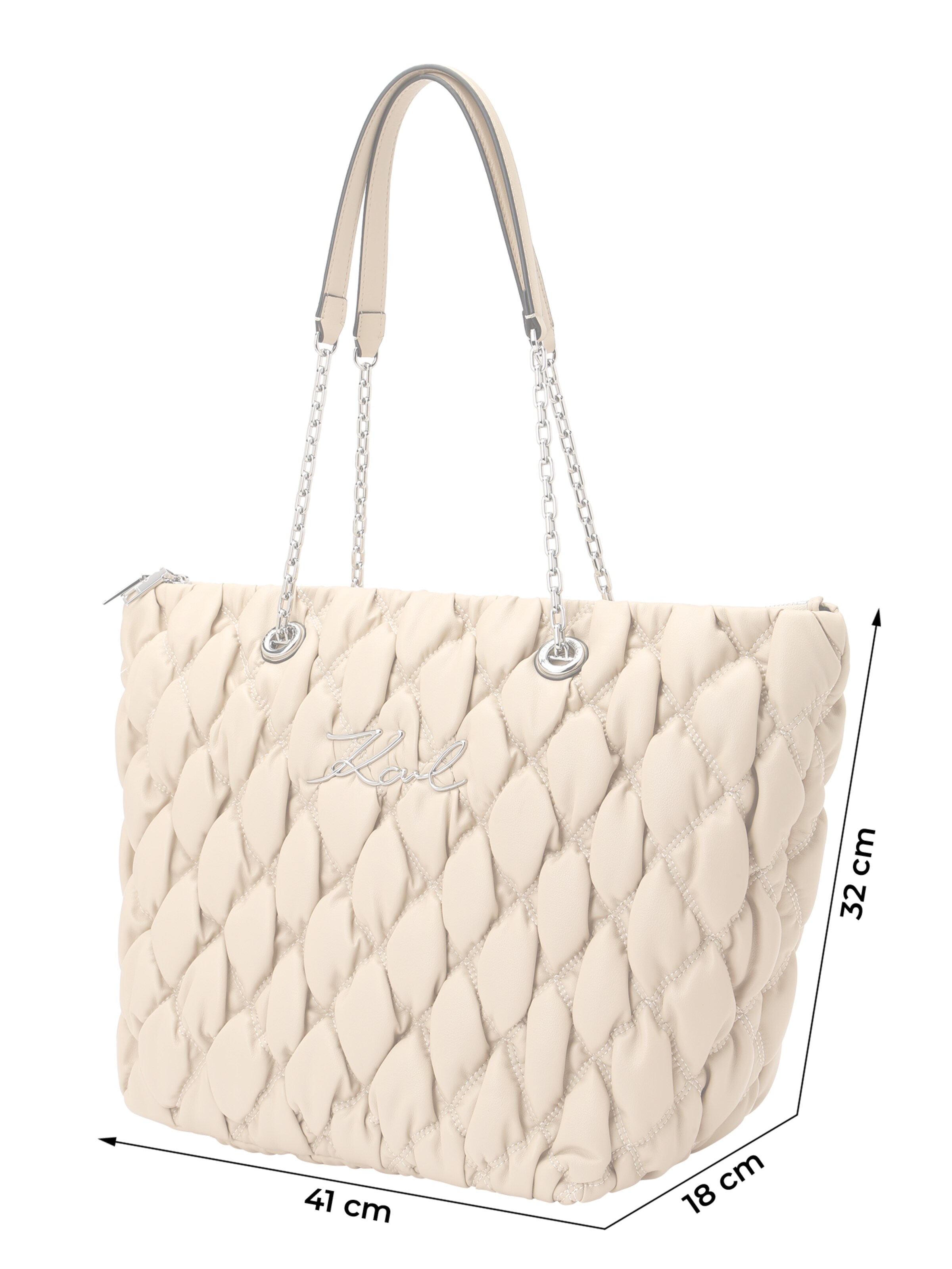 Karl Lagerfeld Torba na ramię w kolorze beżowy