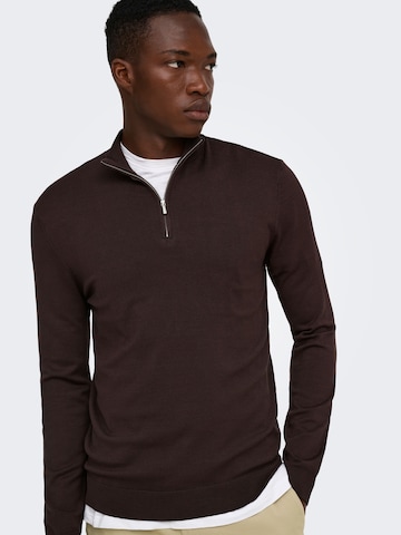 Pullover 'ONSWYLER' di Only & Sons in marrone: frontale