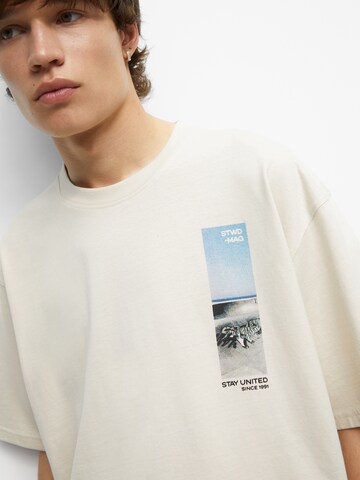Pull&Bear Tričko – béžová