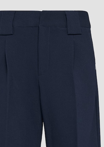 Wide Leg Pantalon à pince QS en bleu