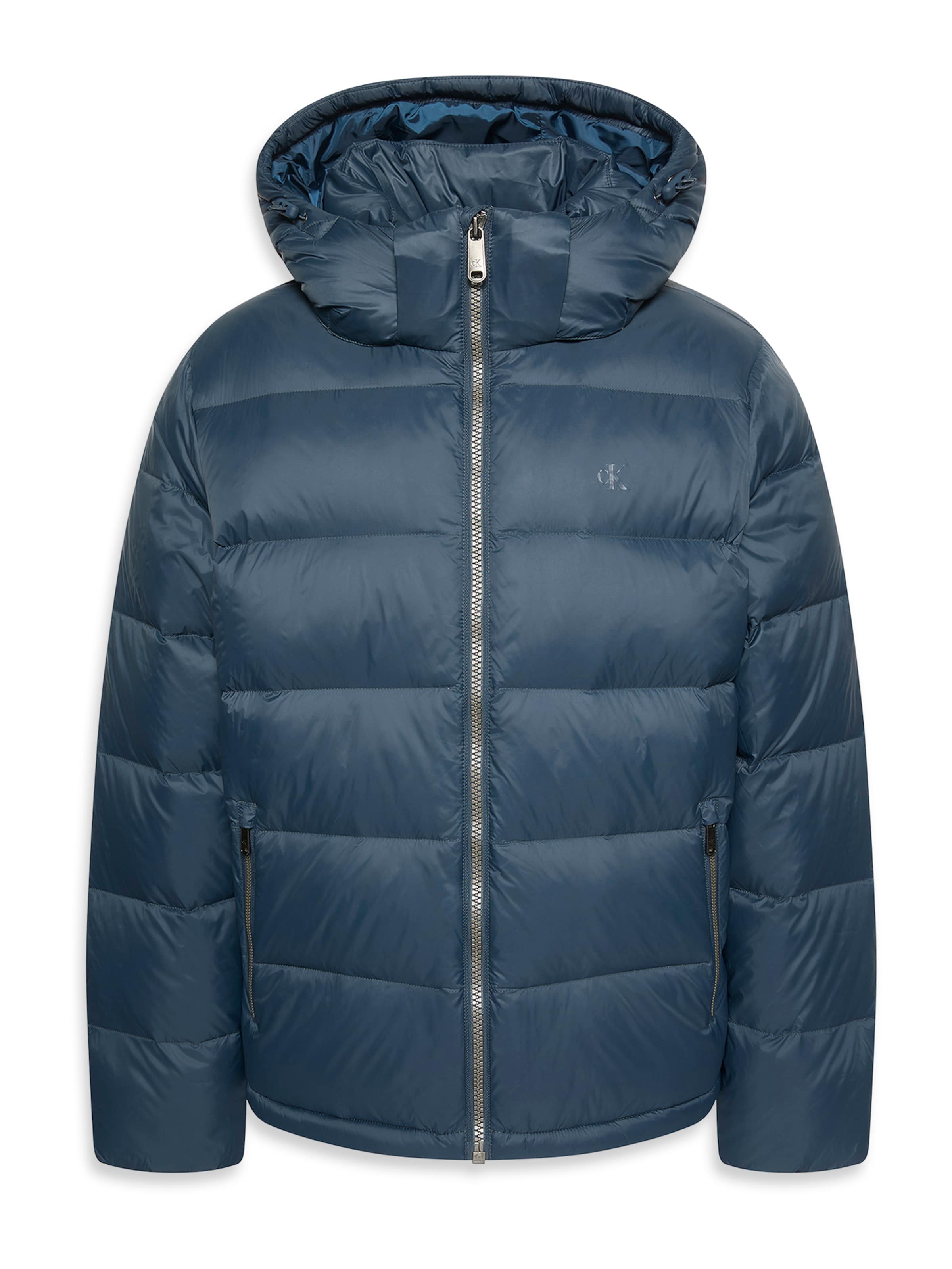 Geacă de iarnă de la Calvin Klein Jeans pe albastru: față