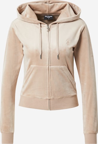 Juicy Couture Tepláková bunda - Béžová: predná strana