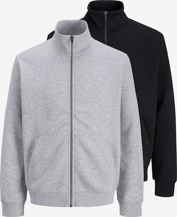 JACK & JONES Sweatvest 'Bradley' in Grijs: voorkant