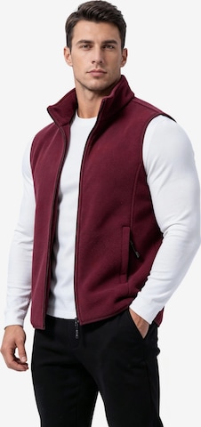 Magicshe Vest 'Fleeceweste' in Red: front