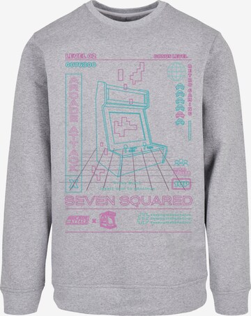 Sweat-shirt 'SEVENSQUARED' F4NT4STIC en gris : devant