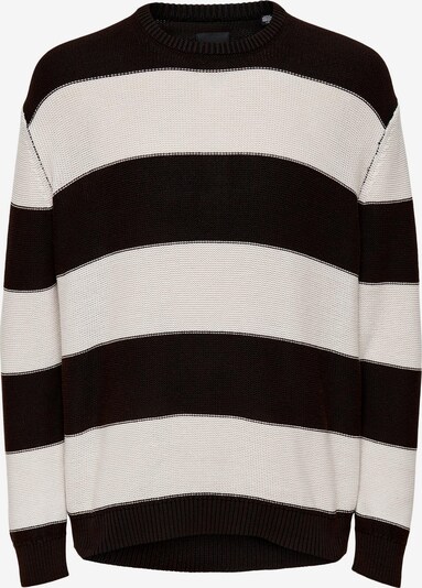 Only & Sons Sweater 'PAUL' in Black / White, Item view