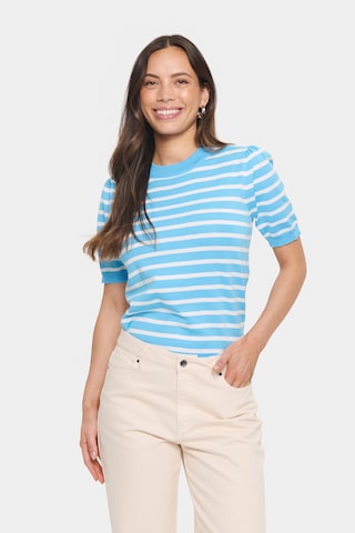 SAINT TROPEZ Pullover in Blau: Vorderseite