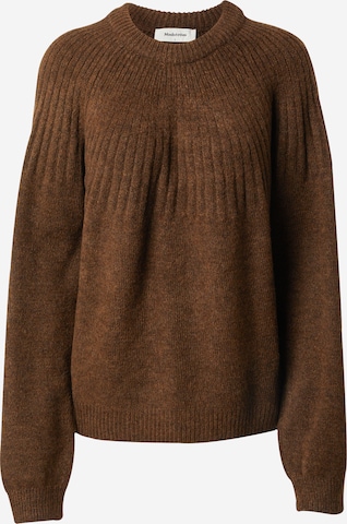 modström Sweater 'Truce' in Brown: front