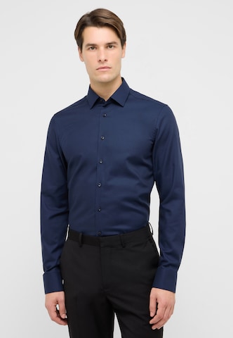 ETERNA Slim fit Zakelijk overhemd in Blauw: voorkant