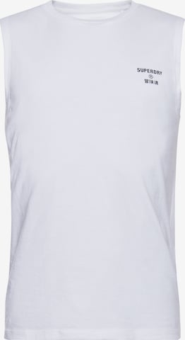 T-Shirt fonctionnel Superdry en blanc : devant