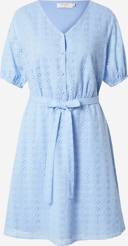 Cream Shirt Dress 'Angli' in Blue: front