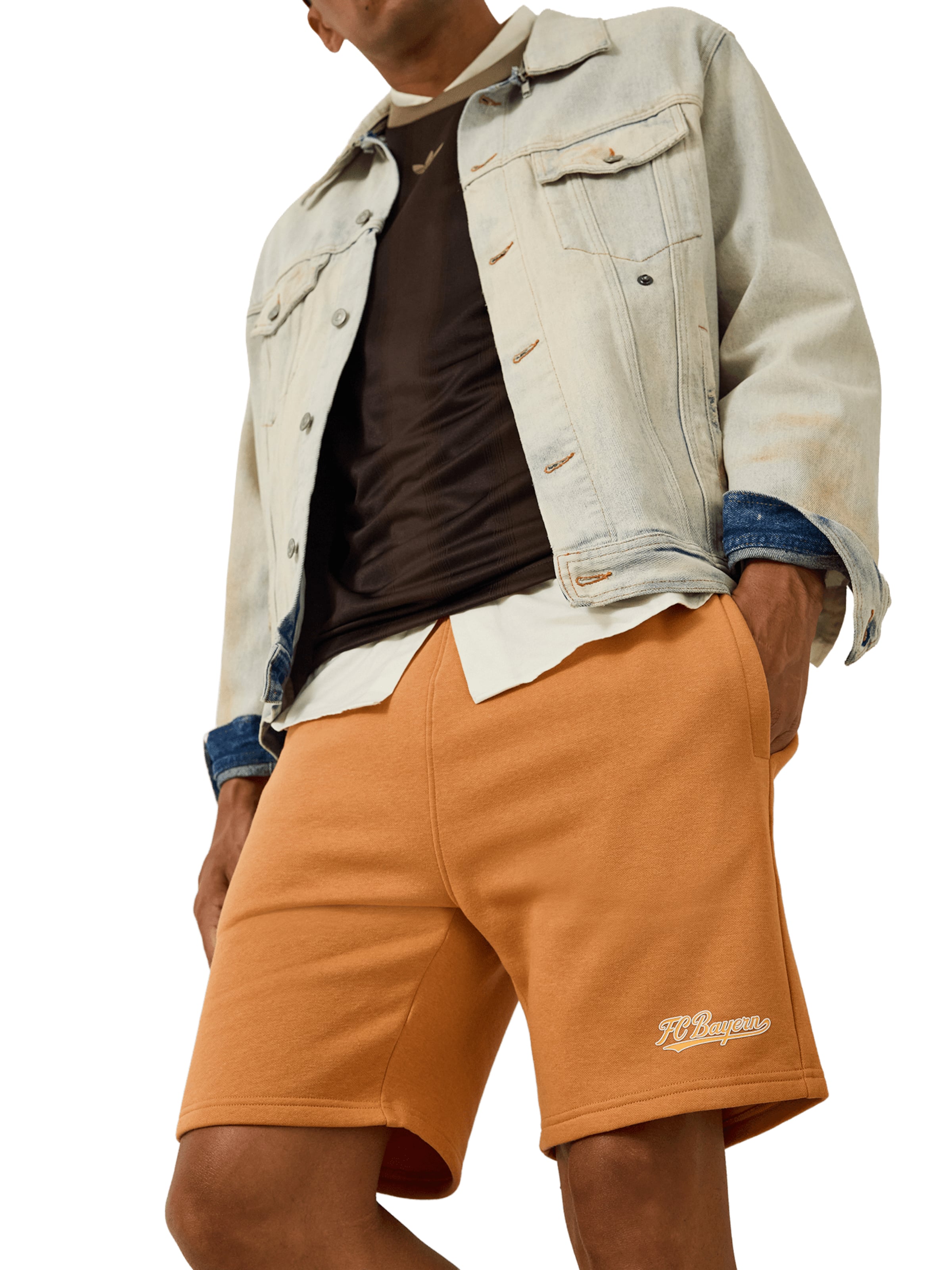 FC BAYERN MÜNCHEN Regular Shorts 'Spring' in Braun