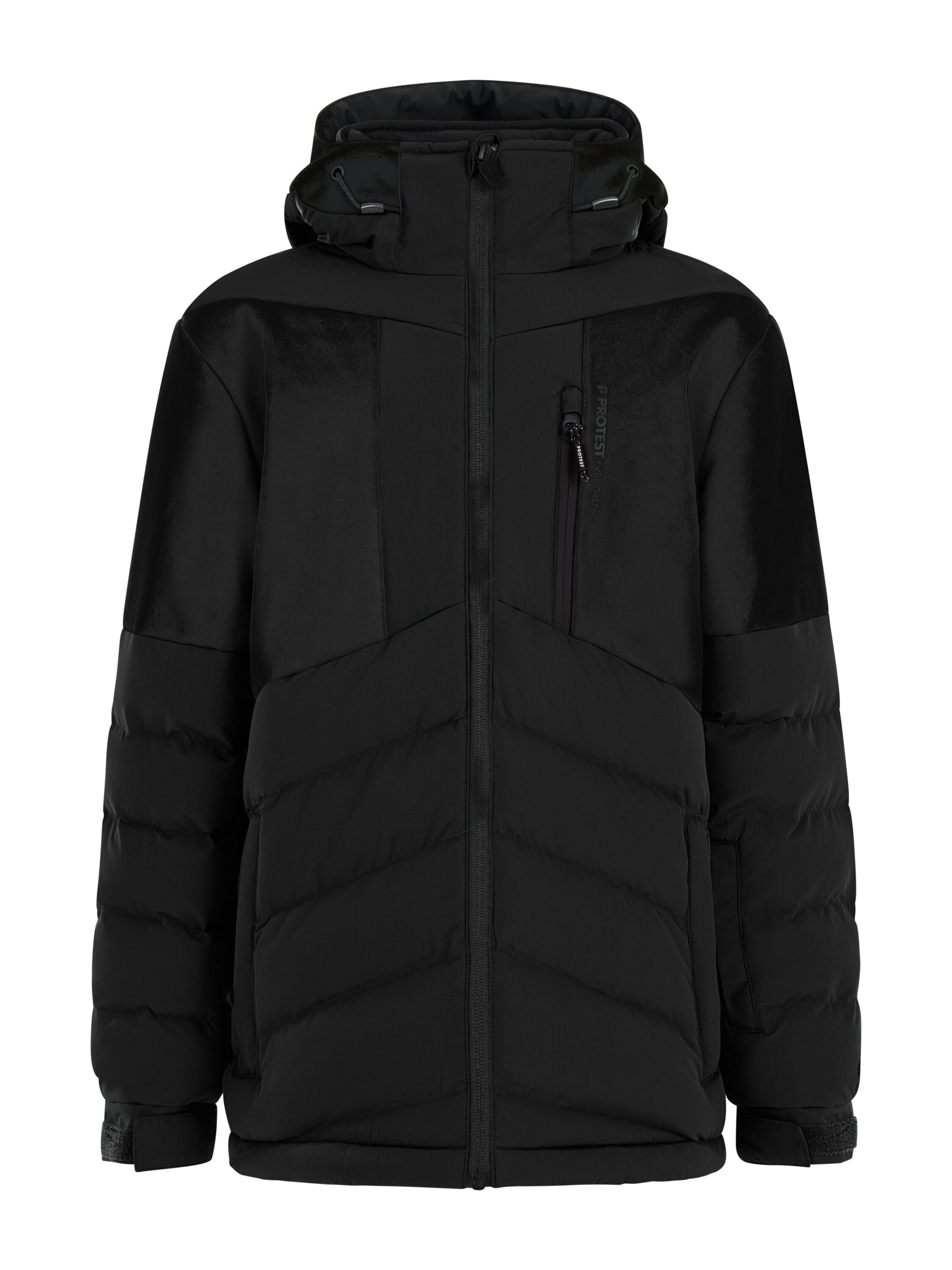 PROTEST Athletic Jacket 'Brucer' in Black: front