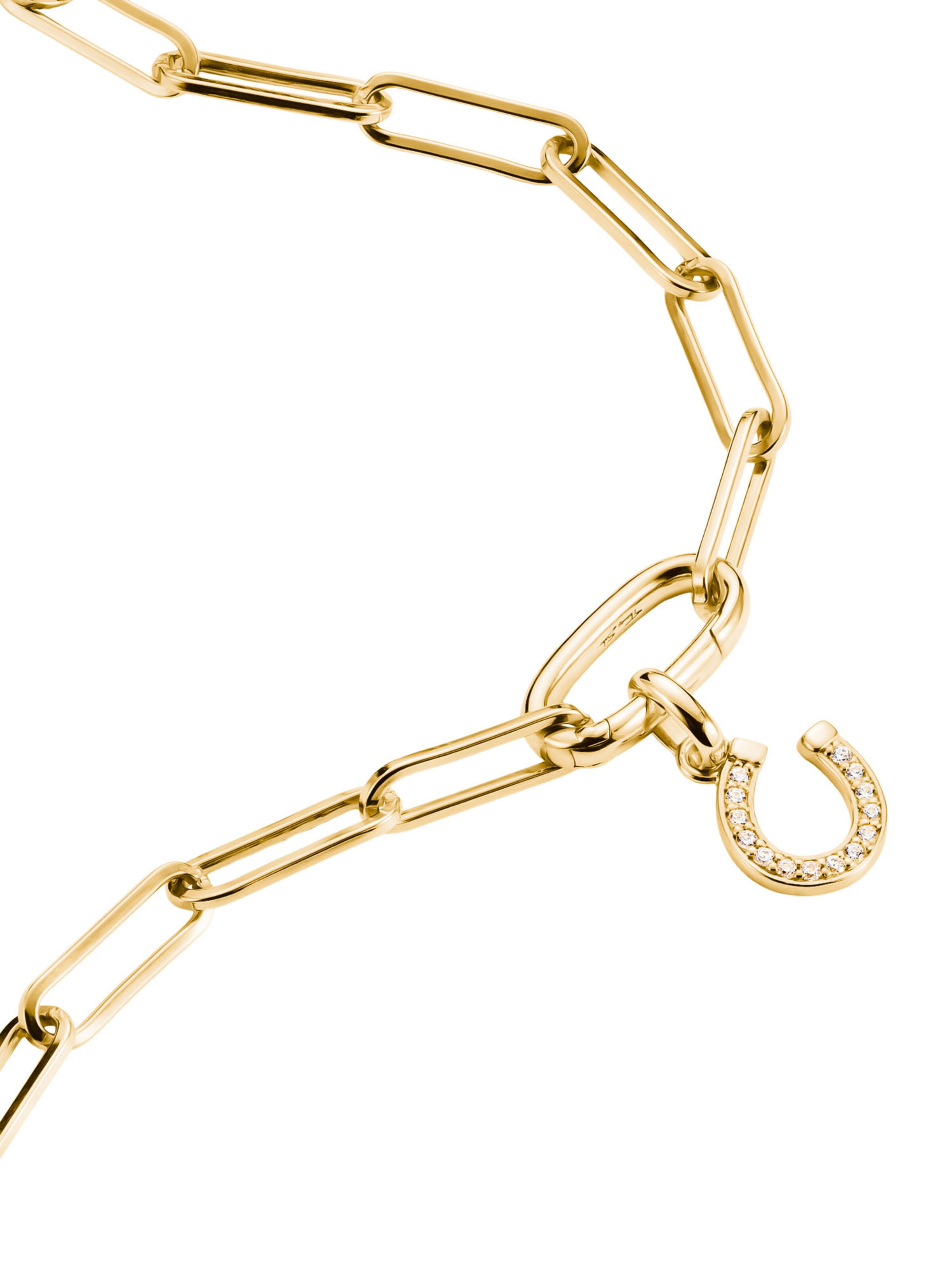 Thomas Sabo Pendant 'Hufeisen mit Steinen' in Gold