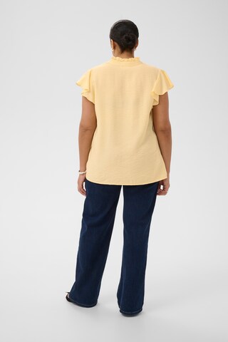 KAFFE CURVE Bluse 'KCronja' i gul