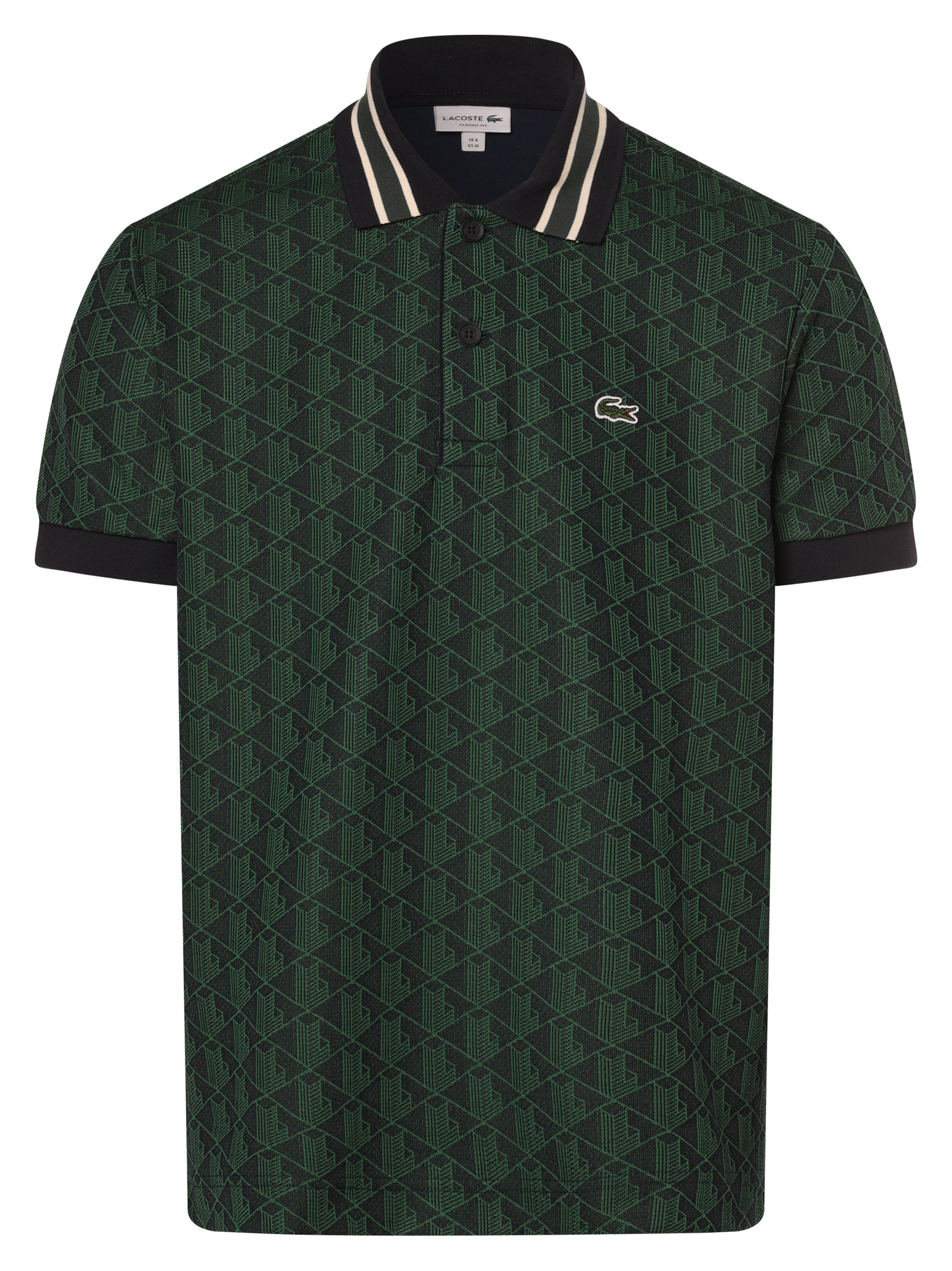 LACOSTE Majica v velikosti L  | zelena / črna / bela barva, Prikaz izdelka