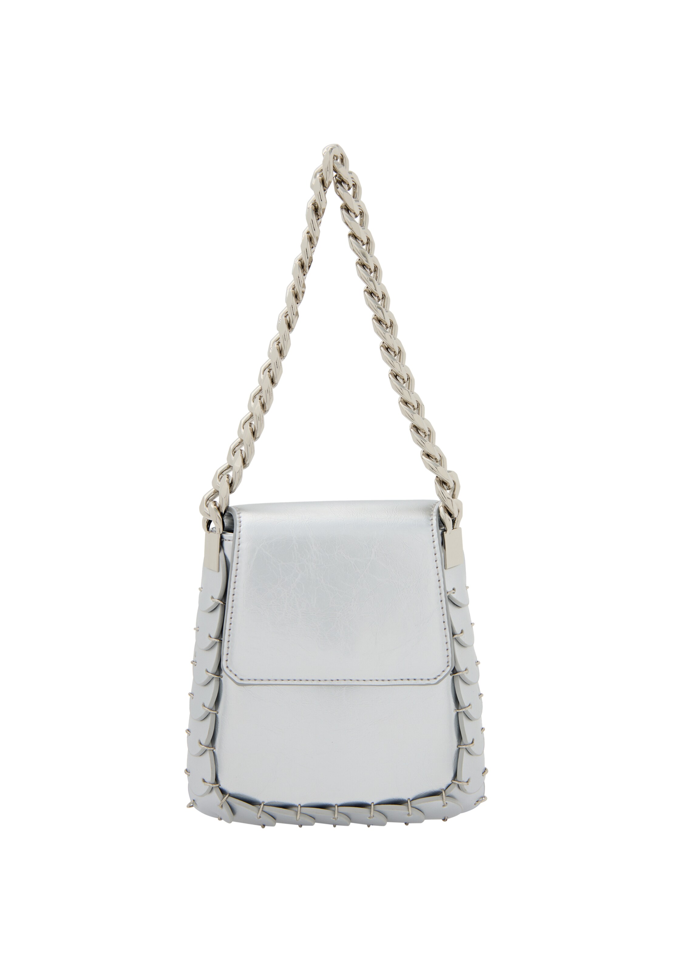 faina Schoudertas in Zilver: voorkant