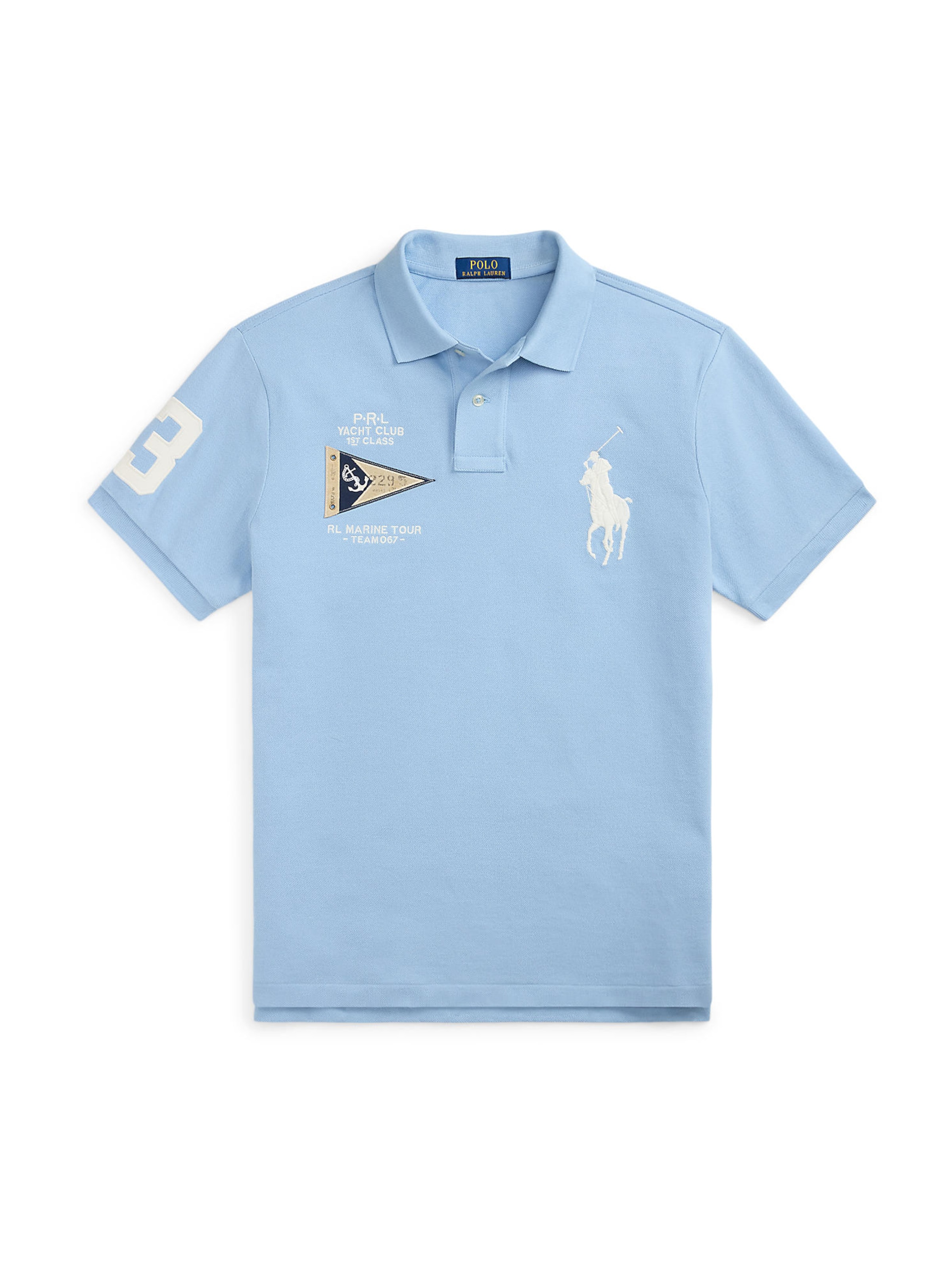 T-Shirt Polo Ralph Lauren en bleu : devant