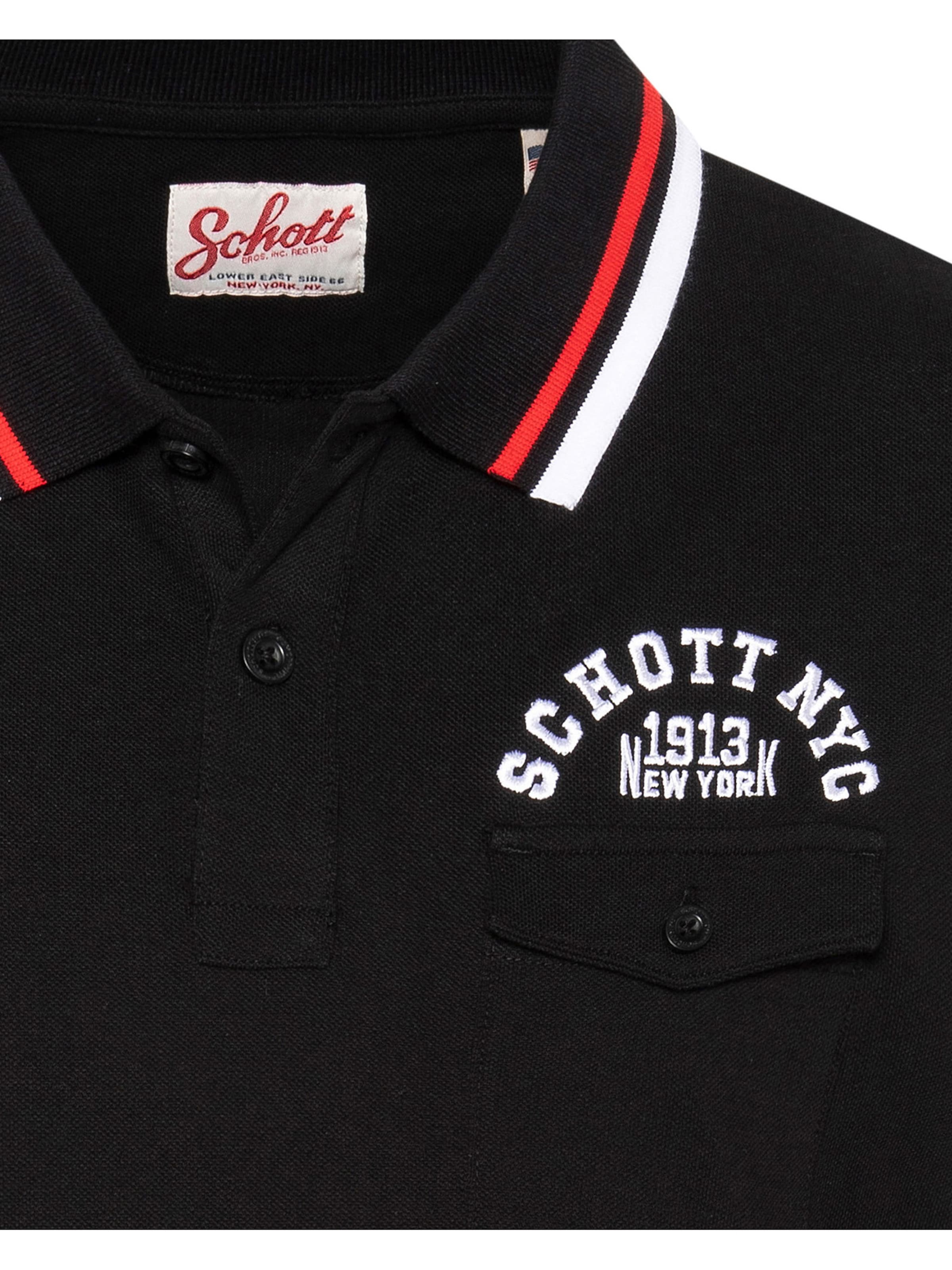 Schott NYC Shirt‌‌‌ in Schwarz