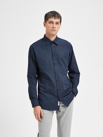 SELECTED HOMME Regular fit Button Up Shirt 'Ethan' in Blue: front