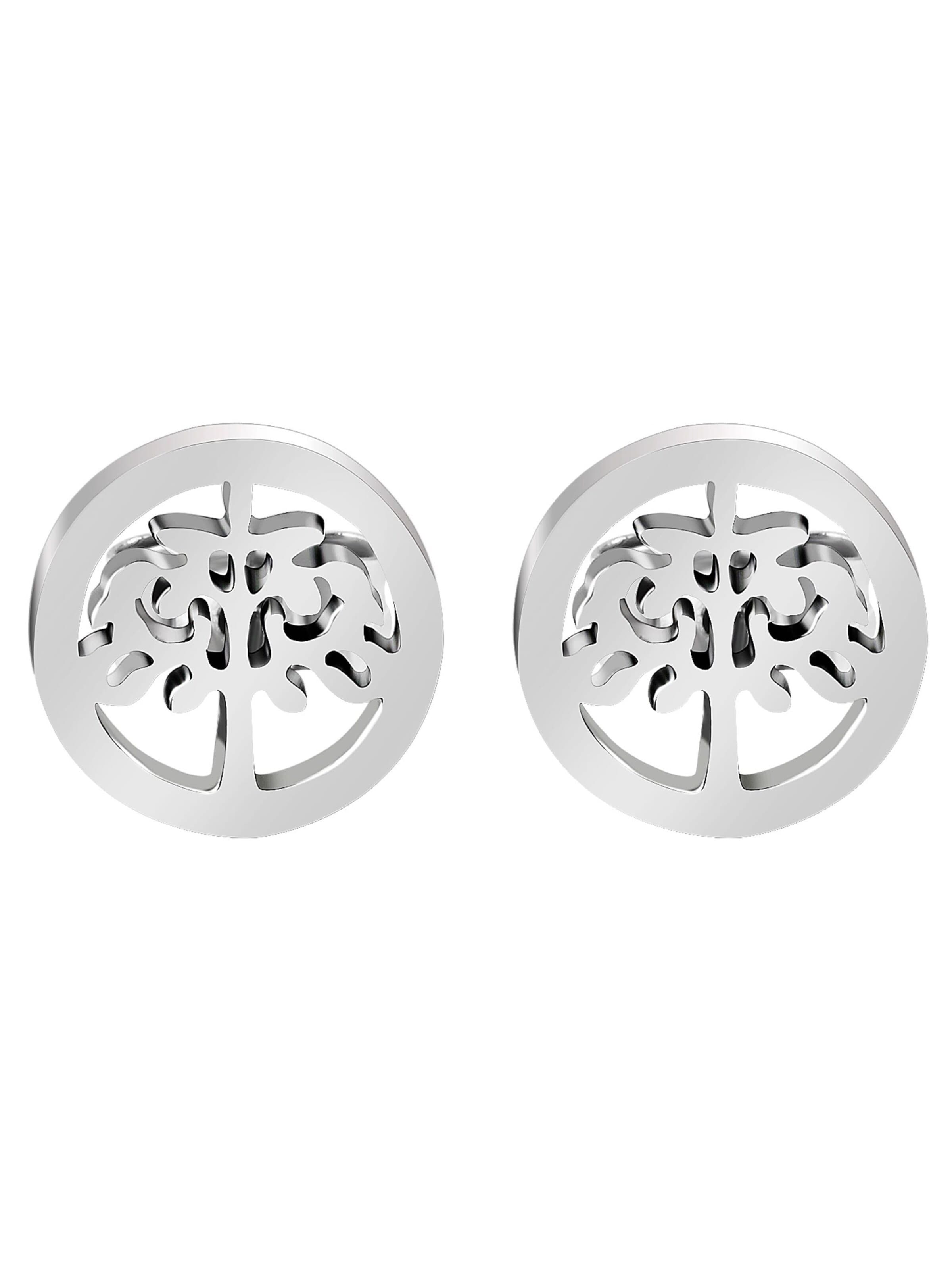 Akzent Earrings 'Natali, hautverträglich' in Silver: front