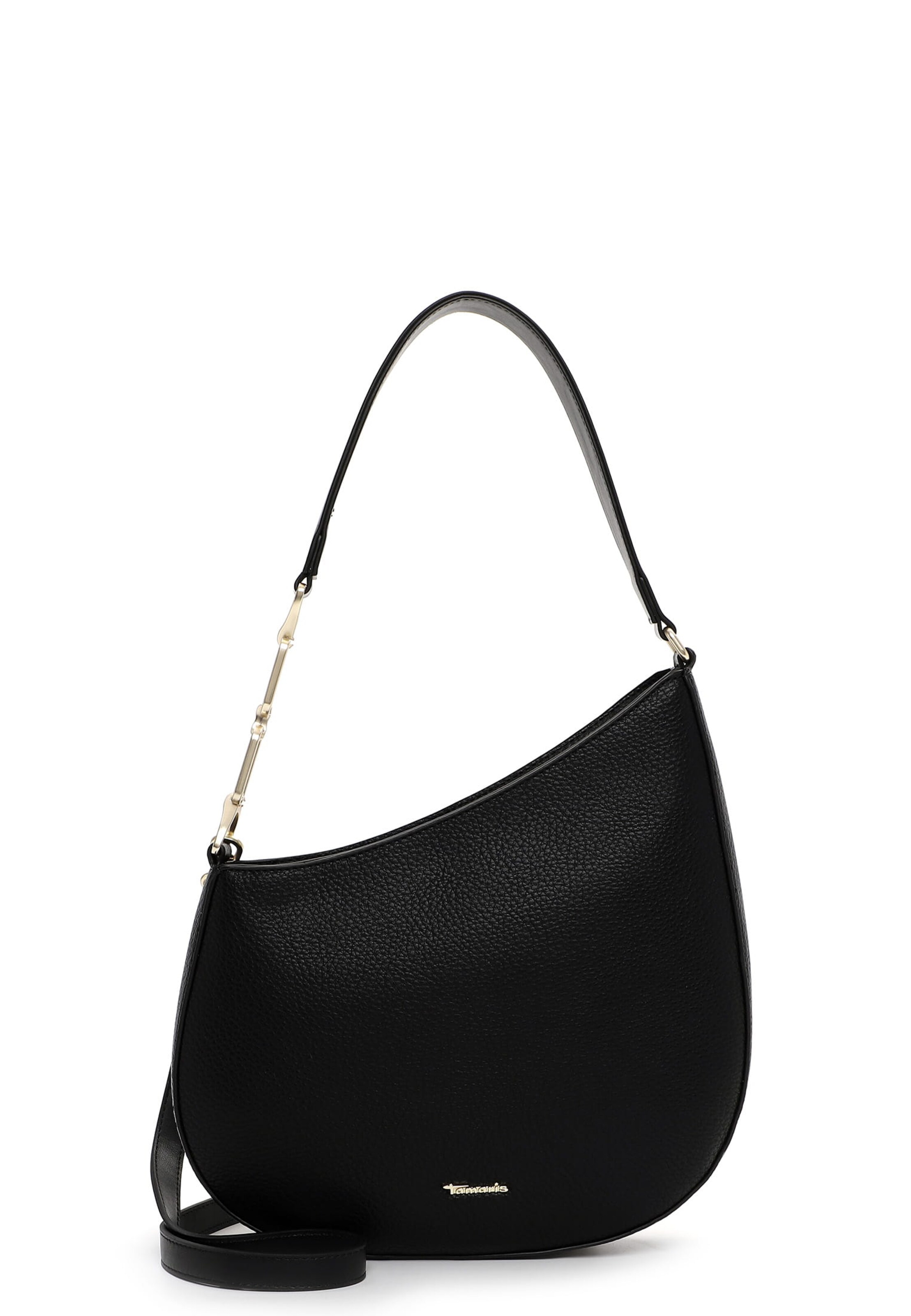 Borsa a sacco 'Ghalia' di Tamaris in nero: frontale