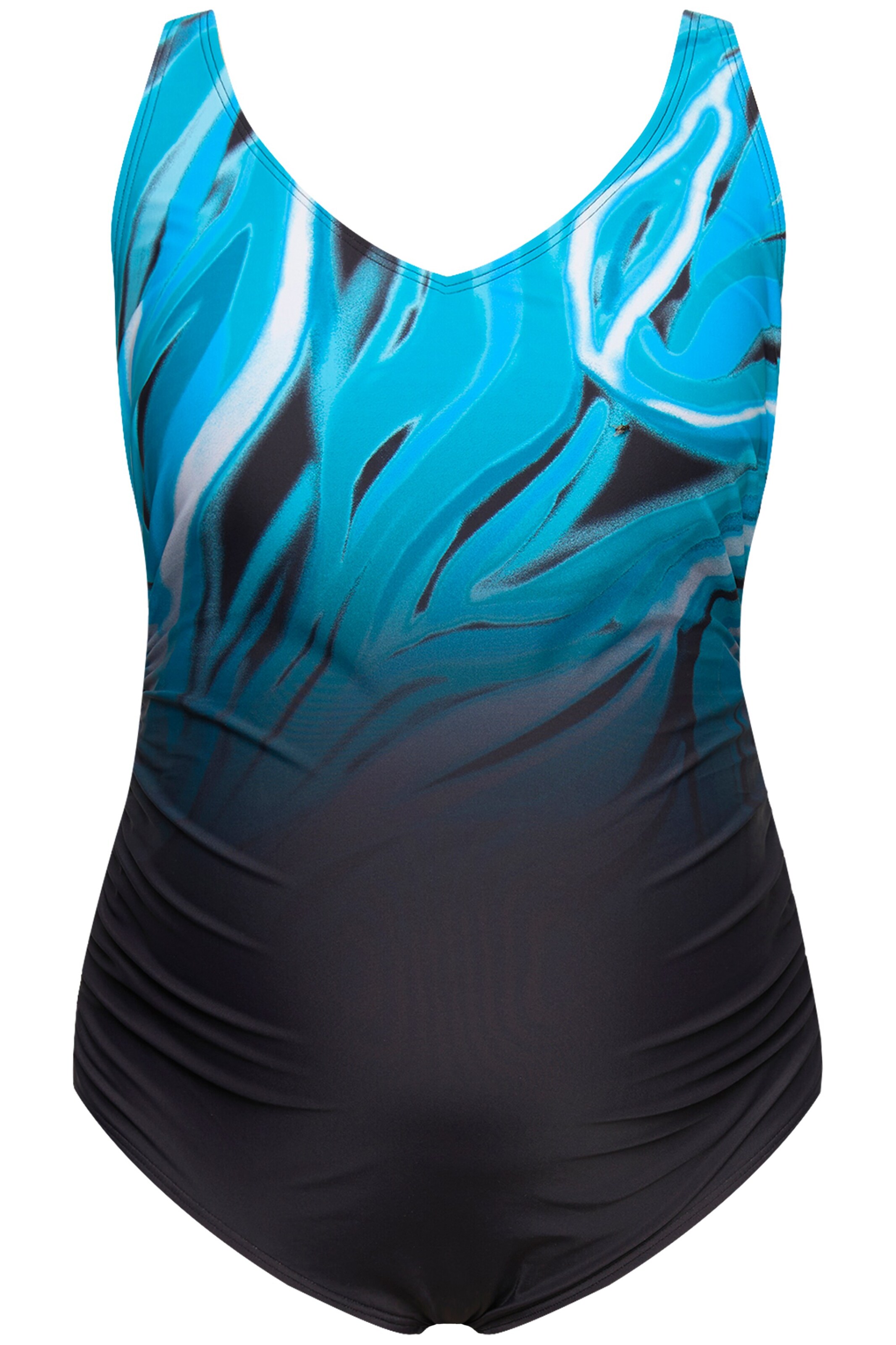 Ulla Popken Badpak in Zwart: voorkant