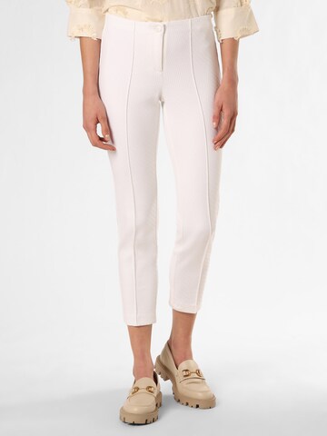 Cambio Skinny Pants 'Ros' in White: front