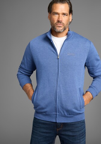 Man's World Zip-Up Hoodie in Blue