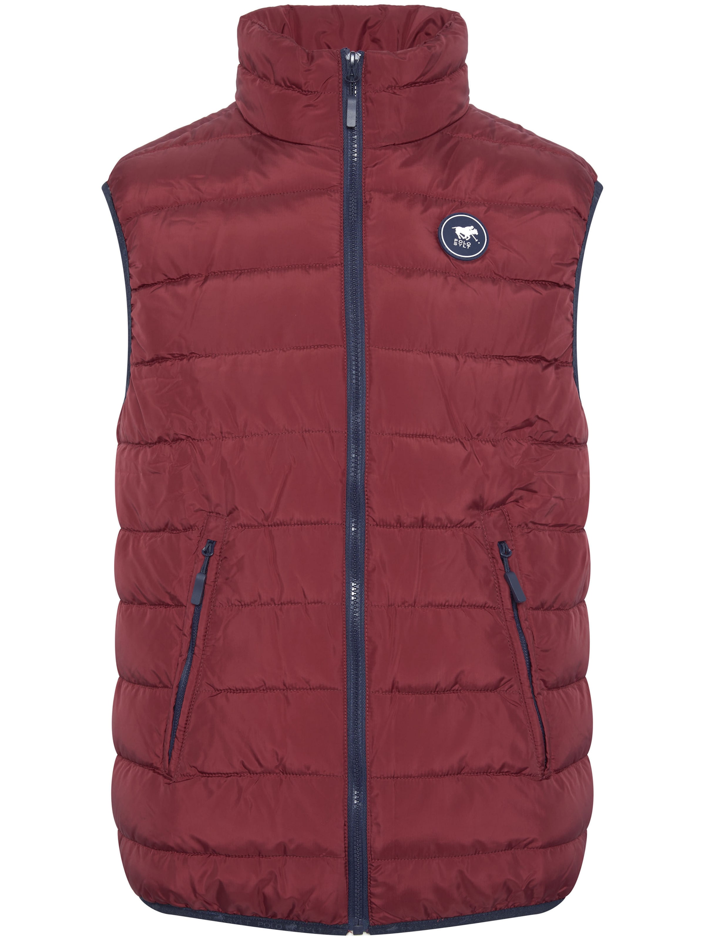 Polo Sylt Vest in Red: front
