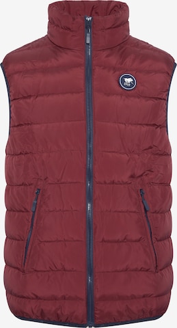 Polo Sylt Vest in Red: front