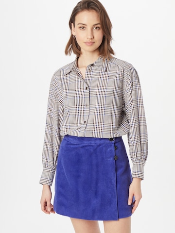 Monki Blouse in Blauw: voorkant