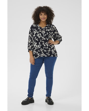 KAFFE CURVE Bluse 'KCtrine' i blå