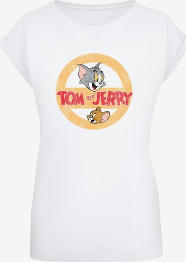 ABSOLUTE CULT T-shirt 'Tom and Jerry' en jaune / gris / rouge feu / blanc, Vue avec produit