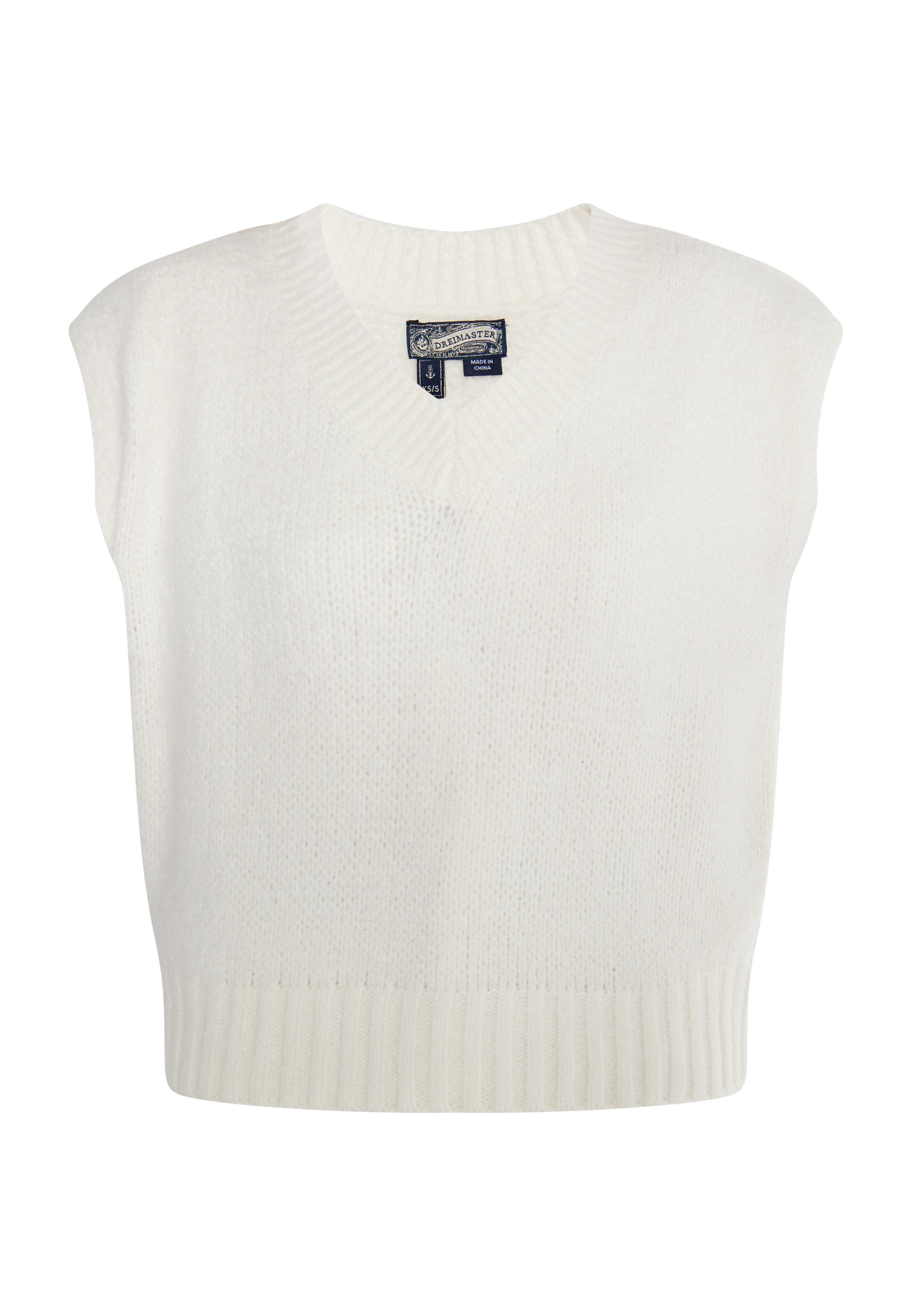 DreiMaster Vintage Pullunder in Weiß: Vorderseite
