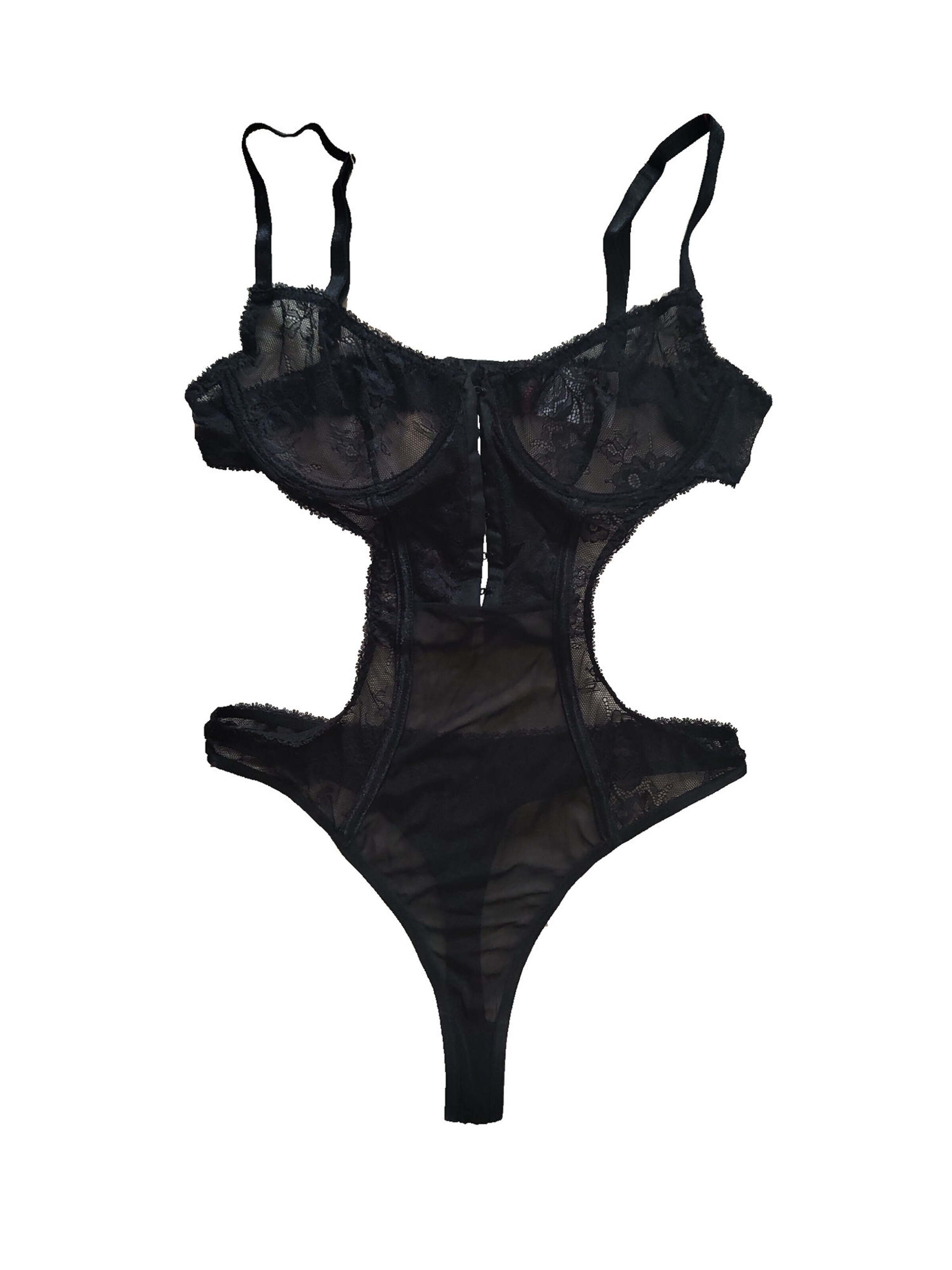 Chilirose Lingerie Bodysuit 'Body CR4139' in Black