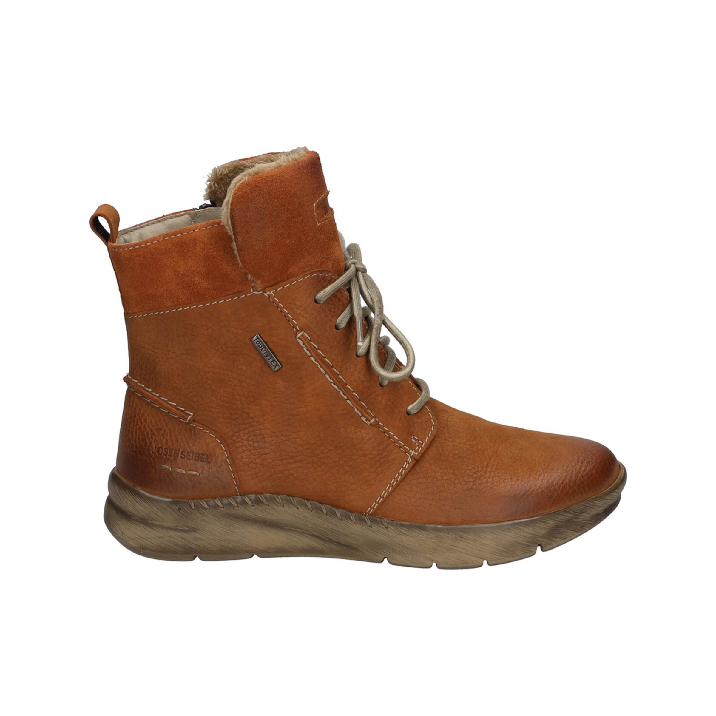 JOSEF SEIBEL Schnürstiefelette 'Cony' in Braun