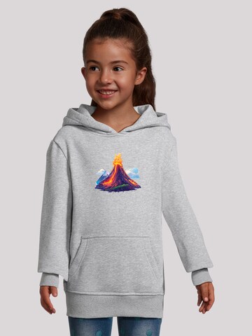 Sweat-shirt 'Vulkanausbruch' F4NT4STIC en gris : devant