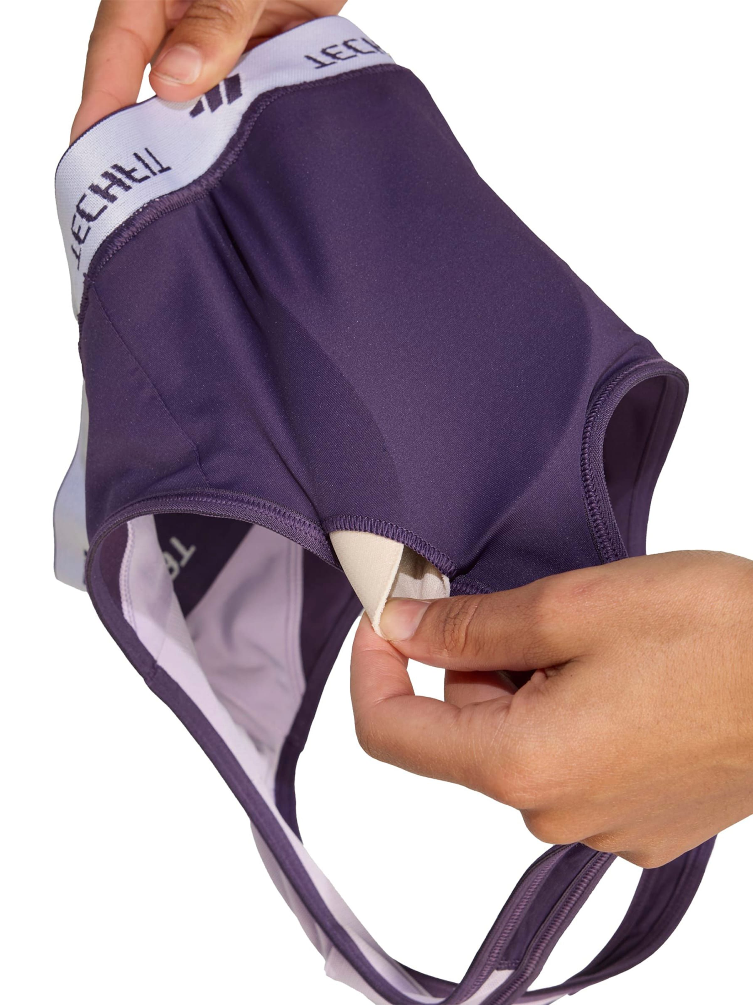 ADIDAS PERFORMANCE - Soutien Bustier Soutien de desporto em roxo