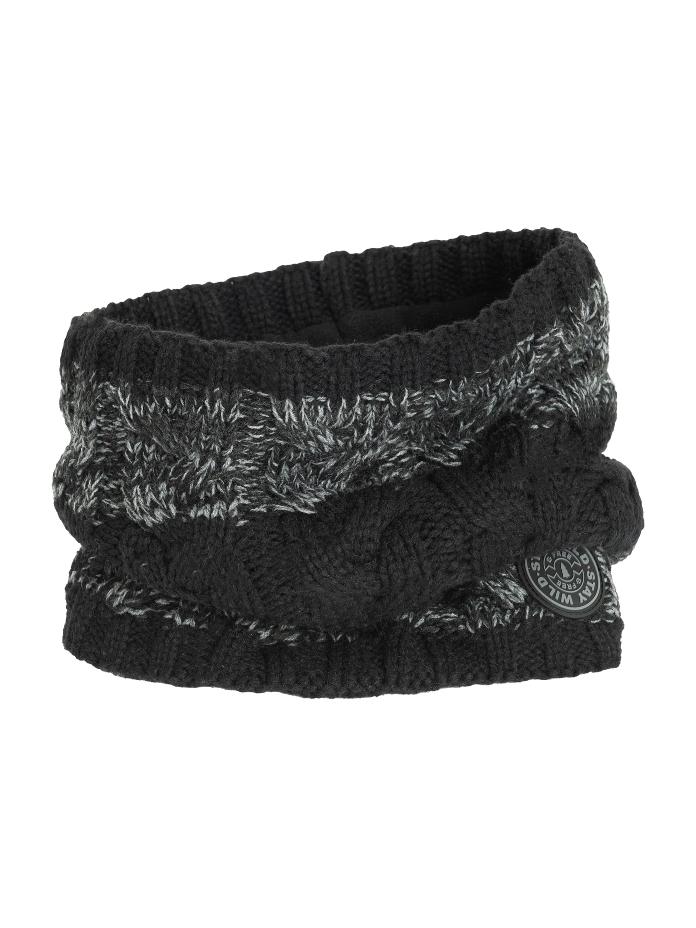 Cool Club Schal in Schwarz: Vorderseite