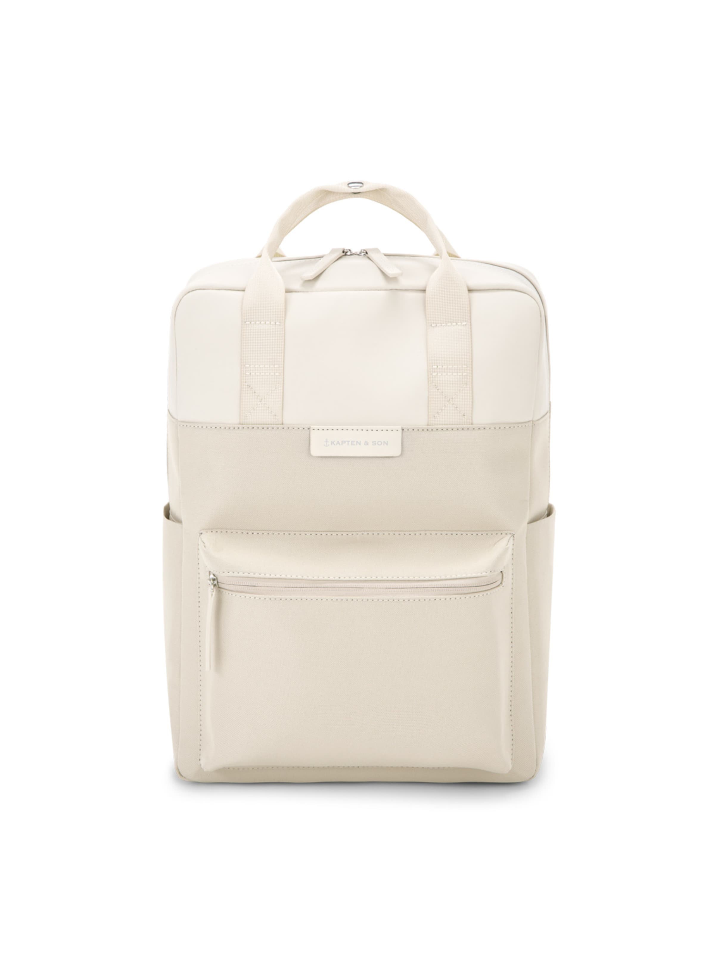 Kapten & Son Rucksack 'Bergen'‌‌‌‌‌‌ in Beige: Vorderseite