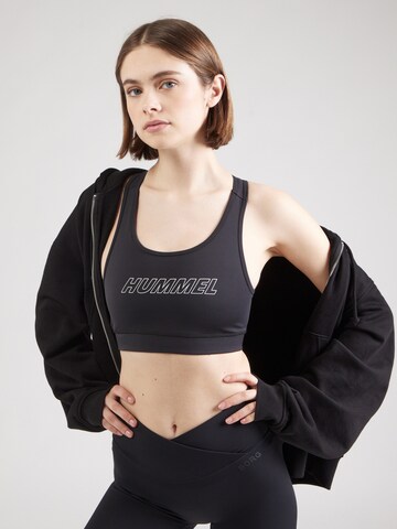Bustier Soutien-gorge de sport 'TE FUNDAMENTAL' Hummel en noir : devant