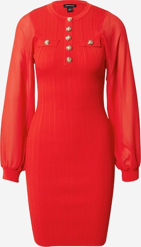 Karen Millen Stickad klänning i röd: framsida