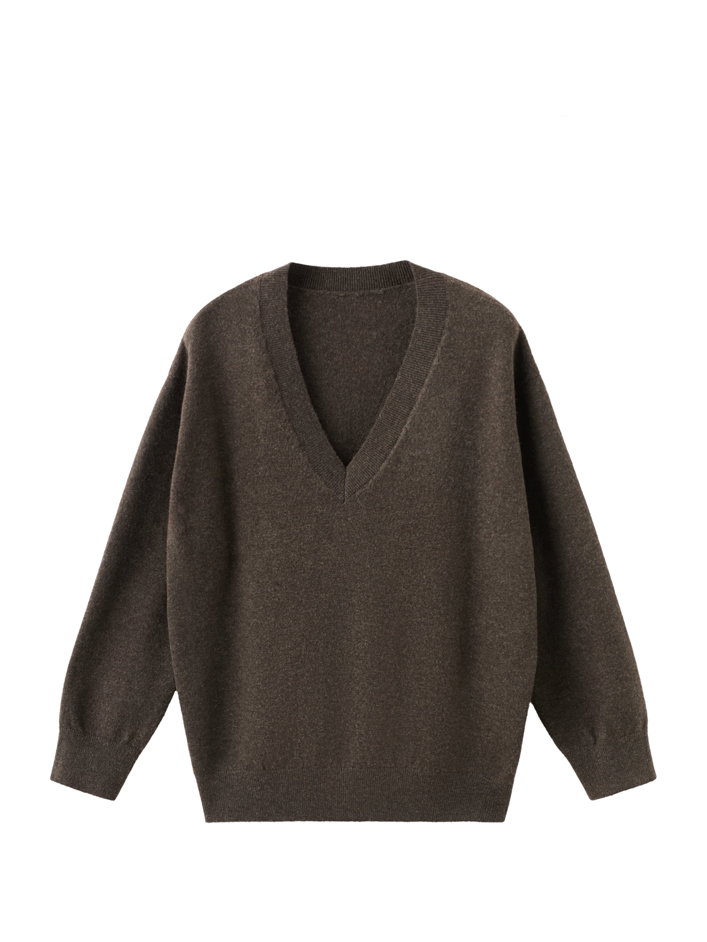 MANGO Trui 'FESTO' in Bruin: voorkant