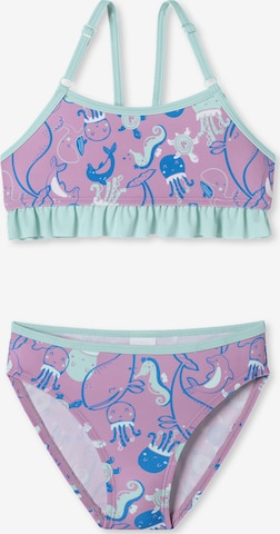 SCHIESSER Bikini ' Aqua Kids Girl ' in Purple: front