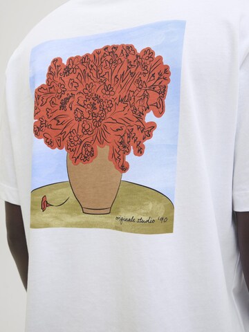 T-Shirt 'JORMarrakesh' JACK & JONES en blanc