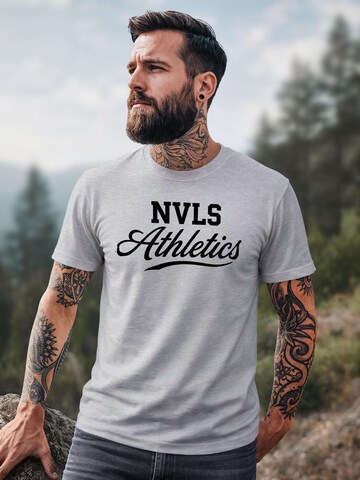 Neverless Shirt 'NVLS Athletics' in Grey